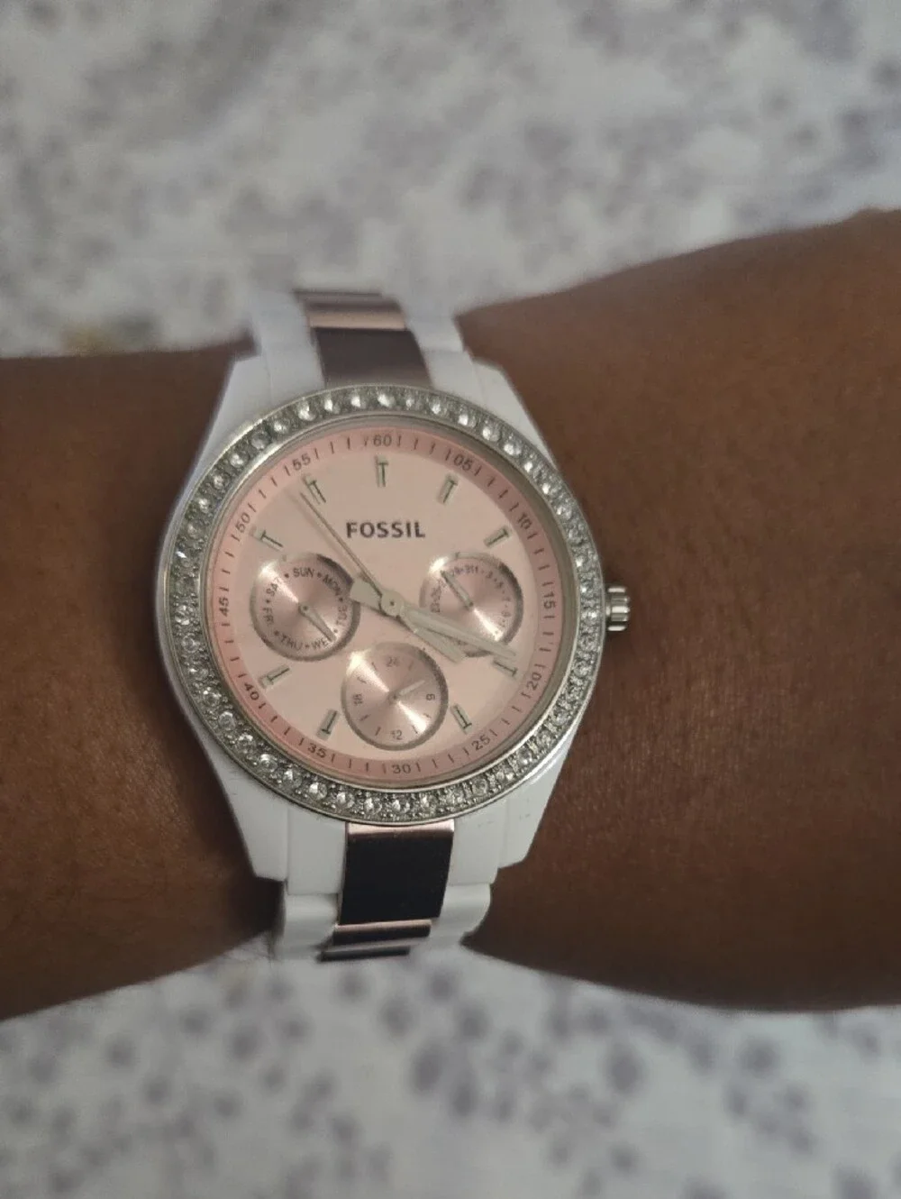 Women's Mixed Silver and Gold Tone Watch and Bracelet Set - Multi-Color